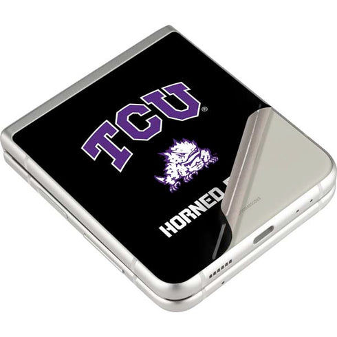 Texas Christian University TCU Horned Frogs Logo Galaxy Z Flip4 5G Skin